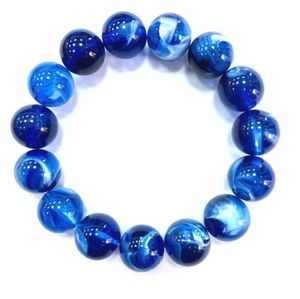 Natural Sky Blue Amber Beads